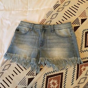 KanCan cutoff Jean shorts